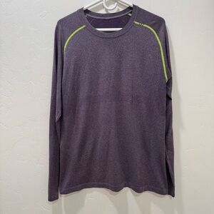 Lululemon Long Sleeve Metal Vent Tech Shirt Top Men's Large Purple Workout